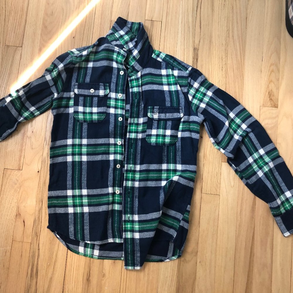 American Eagle Green/Blue Flannel